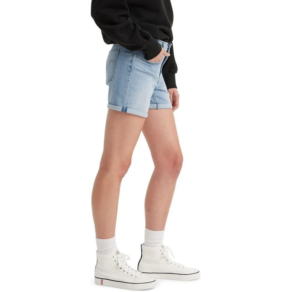 Levi's Womens Mid Length Denim Shorts, Dial Up The Music, 29
